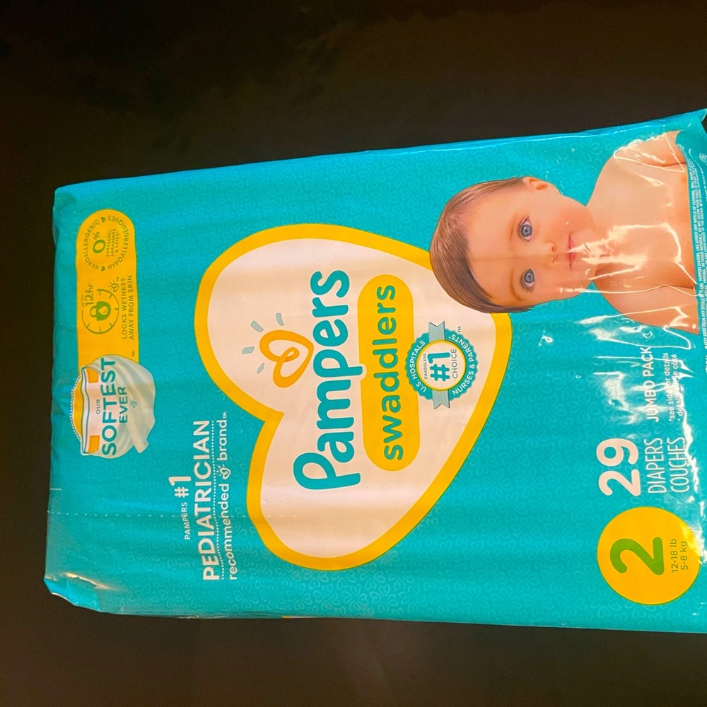 Size 2 Pampers “Swaddlers”